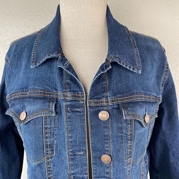 Angels Forever Young Denim Jacket Size L EUC - Picture 2 of 8